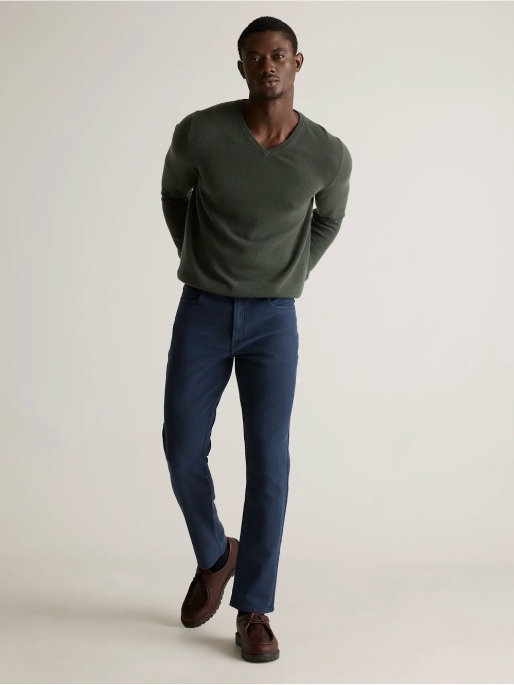Quince Men’s French Terry 5-Pocket Pants, Slim, Deep Navy, 32x32, NWT